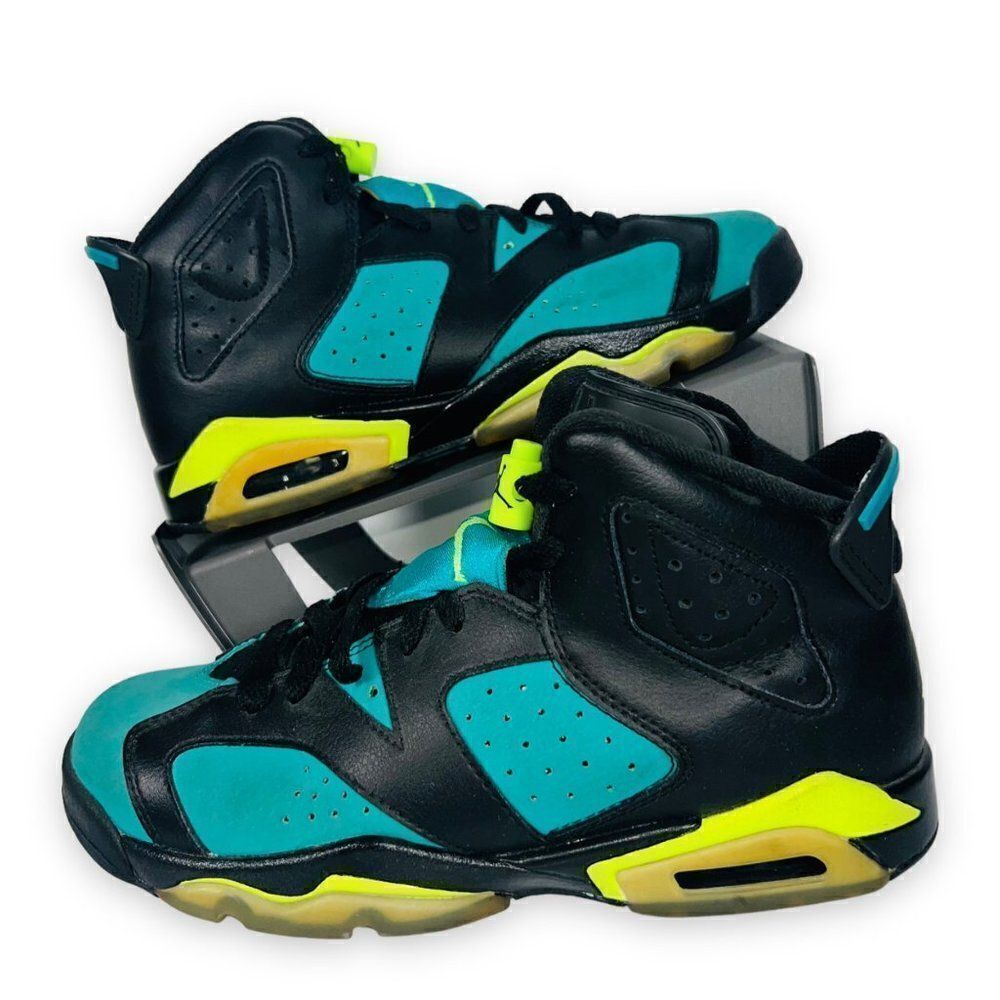 Air Jordan 6 Retro GG 'Turbo‎ Green' 543390-043 Youth 6 Women's 7.5